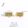 Pu Zuoqiang Color-Preservante Arena Oro Negro Oro Negro Tótem Codicioso Pulsera de Codo Collar Transferencia de Tatuaje Cuentas Tejidas a Mano para Hombres y Mujeres