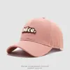 Gorra de béisbol con visera para bebé, estampado de letras moderno, bonito, estilo otoño para niños, disponible en varios colores, adecuada para senderismo, transfronteriza