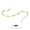 Pulseira Feminina Zhou Estilo Igual Ouro de Areia Vietnamita Fivela Redonda Pequena de Paz Contas, Joia de Design de Nicho de Luxo Leve