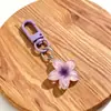 Llavero de Hebilla Colorida Flor Pequeña Transparente Estilo Lindo Dulce Colgante para Llaves Encanto para Bolso Accesorios Decoración para Teléfono Móvil Auriculares