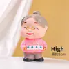 Decorações de Bolo de Aniversário da Moda para Avós: Pêssego da Longevidade, Leque Dobrável, Bambu e Velas de Aniversário para Idosos