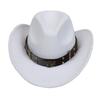 Sombreros para Hombre Transfronterizos, Sombreros Vaqueros Occidentales Europeos y Americanos, Sombreros de Jazz de Lana, Sombreros de Sol para Mujer para Exteriores, Sombreros Negros para Adultos