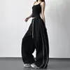 Calça Casual Wide Leg Soltinha Tendência para Mulheres Nova Coleção Primavera 2026 Calça Reta com Cordão Calça Esportiva Emagrecedora