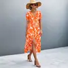 Nuevos Productos 2026, Más Vendidos del Sitio Independiente de Amazon, Artículos de Alta Venta en Ebay, Vestidos Largos de Manga Corta para Mujer Europeos y Americanos Transfronterizos