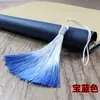 Marcador de Página Pequeno de 8cm com Borla Degradê e Linha Fechada Pingente Pendurado com Espinho de Borla Pequena