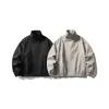 Diseño minimalista ButterTiger, tapeta asimétrica, cuello mao, chaqueta de trabajo, corte holgado para hombre, prenda exterior versátil, JK89