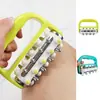Massageador de pernas pequeno de rolo portátil, massageador manual para ombros, pescoço e costas para redução de gordura e estimulação de meridianos