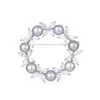 Broche de Perla Mariposa - Exquisito broche de mariposa de perla redonda de alta gama para mujer con un diseño de lujo ligero, adecuado como accesorio para traje