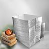 Bolsa de aislamiento de papel de aluminio al por mayor de fábrica desechable engrosada para llevar comida, fruta, conservación en frío, bolsa de aislamiento refrigerada