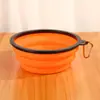 Venda Direta do Fabricante Spot Tigela Dobrável para Pets Grande e Pequena TPE Silicone Tigela para Cachorro Tigela Portátil para Ração de Cachorro para Pets ao Sair