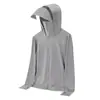 Estilo Nuevo de Verano Seda de Hielo Cálida Ultra Delgada Sin Costuras Ropa con Protección Solar Chaqueta de Ciclismo Chaqueta de Pareja Desmontable Personalización Grupal Lo