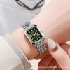 Dropshipping Comercio Exterior Nuevo Lujo Ligero Correa de Acero Reloj para Mujer Estudiante Femenina Moda Simple Cuadrado Cuarzo Reloj de Pulsera para Mujer