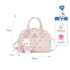 Bolsa Nova Beamkitty2026 com Estampa de Concha, Bolsa de Mão e Transversal Fofa e Fashion, Versátil para o Trabalho e Uso Diário, Bolsa Feminina