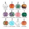 1820-20mm Piedra Ágata Cristal Colgante Manzana Pequeña Nochebuena Regalo de Navidad Accesorios de Joyería DIY