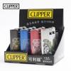 CLIPPER Clifford Corpo de Metal Roda de Lixa Isqueiro Plano Grande Cor Gradiente de Navegação Recarregável a Gás