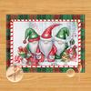 Manteles Individuales Navideños Transfronterizos, Exportación a Amazon, Decoración de Mesa para Restaurante, Anti-Manchas, Aislantes Térmicos, Manteles Individuales Estilo Occidental, Ambiente Navideño