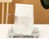 Saco de Pão Enrolado com Arame Janela Transparente Papel de Seda Saco de Papel Kraft Saco para Refeição Torrada Fatiada Embalagem Auto-Selante Pronto para Venda