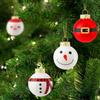 Natal vidro Papai Noel e spike requintado pintura pingente de árvore de Natal enfeites de decoração de Natal
