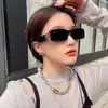 Gafas de sol de caja populares en Internet transfronterizas mismo estilo, gafas de sol resistentes a los rayos UV, gafas de sol de alta calidad para mujer para fotos callejeras, de moda para hombre