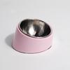 Tigela de Cão Hupu em Aço Inoxidável Recipiente para Comida e Água Utensílios de Alimentação e Bebida para Pets Tigela Redonda Inclinada Loja Física