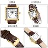 Reloj sinobi para mujer correa reloj cuadrado pequeño reloj de cuarzo resistente al agua nicho alto sentido estudiante reloj de fiesta reloj de mujer