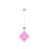 E-commerce transfronterizo Anillo para el ombligo de cristal colorido para mujeres embarazadas Acrílico Barra suave Lentejuela Ombligo Barra UV Joyería para piercing