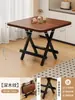 Mesa Plegable, Mesa Pequeña Portátil para Apartamentos de Alquiler, Mesa de Comedor para el Hogar, Mesa Cuadrada, Mesa Pequeña para Montar Puestos