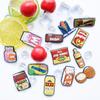Nuevos Snacks Creativos Lindos Hebilla de Zapato de PVC Dibujos Animados de Comida Flor de Zapato Hebilla de Zapato DIY Accesorios Simples para Zapato con Agujero