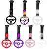 Cuerda de remolque de pasta para coche nuevo, pulsera de tracción para volante con forma de corazón JDM, colgante interior, correa de remolque para parachoques
