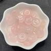 Fivela de paz de jade rosa gelo pingente de jade hibisco faça você mesmo hanfu acessórios de grampo de cabelo para pendurar na cintura colar pingente lote disperso