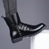 Botas de Motocicleta Masculinas Botas Martin Transfronteiriças Tamanho Grande Moda Casual Botas Tamanho 48