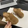 Pantuflas Cerradas de Medio Pie Estilo Dulce para Niñas, Nuevo Diseño Exterior de Primavera 2026, Pantuflas Versátiles Estilo Birkenstock