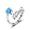 Anillo de ballena nuevo caliente transfronterizo de Europa y Estados Unidos para mujer, simple, moderno, con personalidad, letras, temperamento, joyería de mano, fabricantes, venta al por mayor