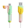 Protector de Cable de Datos Antiroturas Adecuado para Apple Android Enrollador Conector Antifractura Tipo Universal Protector