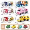 Amazon Remolque de Contenedor de Simulación de Doble Capa Grande Vehículo de Ingeniería Educativo con Sonido y Luz Juego de Coches de Tirar Juguete para Coche Venta al por Mayor