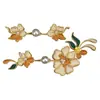 Botones de cheongsam de alta gama, botones de broche, botones florales duros de perla y osmanthus, chaleco vintage, accesorios decorativos para ropa Xiuhe