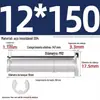Pino de Aço Inoxidável 304 com Cabeça Plana e Ranhura, Pino Cilindro com Travas para Posicionamento, Pino Cilíndrico Mm3M4M5M6M8M10M12