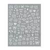 Adesivos de Nail Art Hot Cross-border Ins Cute Kitten Puppy Graffiti Love Children's Fun Adesivo Nail Art Adesivos unha