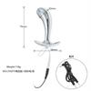 Xugu Yu Enchufe Anal de Pulso Eléctrico Metálico para Hombres y Mujeres Crisantemo Masturbación Accesorios de Masaje Punto G/Polo Único