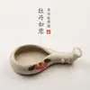 Estudio Lanzhai piedra de tinta pequeña creativa plato de tinta de cerámica soporte para lamer pincel de pluma piscina de tinta de pigmento de agua de tinta plato de tinta soporte para pluma