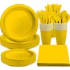 Plato Desechable Transfronterizo Plástico Ps de Grado Alimenticio Disco Colorido Vajilla de Fiesta para Postre Fiesta Barbacoa Picnic