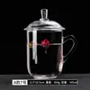 Taza de Té de Vidrio para el Hogar de Gran Capacidad Taza para Preparar Té con Asa Taza de Cerveza Taza de Té