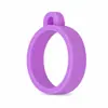 14/18mm Brillo de Labios Hidratante Estuche de Silicona para Lipstick Anillo de Silicona Anti-Pérdida con Colgante de Llavero Anillo para Colgar