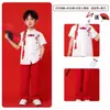 Trajes de Performance Coral para o Dia das Crianças Estilo Chinês Trajes de Performance para Reunião Esportiva de Meninos e Meninas Recitação de Poesia Estilo Chinês