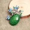 Broche de Camelia Vintage de Aleación Europeo y Americano Transfronterizo Accesorios para Ropa Pin Broche de Joyería con un Toque de Lujo de Alta Gama