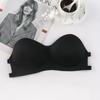 Comércio exterior volume de vendas sutiã feminino strapless multicolor invisível sutiã de peça única costas bonitas franzido sem aro de aço