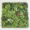 Parede de plantas simulada 100*100, parede de plantas verdes tridimensional, decoração com flores e grama artificiais, fundo verde, parede popular da internet