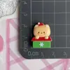 Hombre de Jengibre Navideño Creativo Grande y Pequeño Galleta Comida Juguete Dibujos Animados Resina Accesorios Joyería Pegamento de Crema Pasador Accesorios para el Cabello Lote