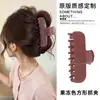Pinza para el pelo de estrella con garra y estampado de leopardo estilo retro, dulce y fresca, para recogidos, pinza de acetato de gato y tiburón, accesorio de pelo elegante en forma de corazón