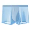 Ropa Interior de Seda de Hielo para Hombre, Sin Costuras, Calzoncillos tipo Boxer Air-Touch, Secado Rápido, Transpirable, Pantalones Cortos Deportivos de Cuatro Esquinas con Grafeno Antibacteriano